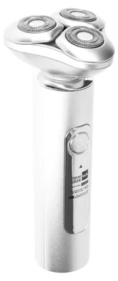 Image de Avizar, rasoir sans fil à 3 lames avec écran LED et verrouillage de voyage, argent