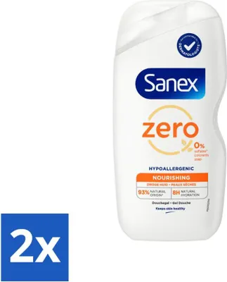 Produktbild von Sanex Duschgel Zero% Trockene Haut 400 ml - Vorteilspack - 2 Stücke