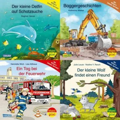 Image de Maxi-Pixi-4er-Set 118: Mit Bildern lesen lernen (4x1 Exemplar)