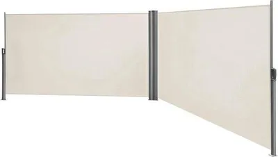 Produktbild von Famanu Seitenzelt 16 x 6 m - einziehbares Zelt - Sichtschutz - Windschutz - Sonnenschutz - beige