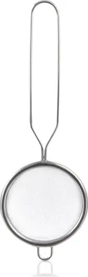 Produktbild von Küchensieb aus Stahl mit Griff zum Abtropfen und Sieben, 7 cm
