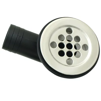 Produktbild von Wasserablauf mit Schlauchanschluss, 116mm, Edelstahl  A4 / Nylon