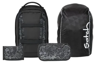 Produktbild von Satch, Schulrucksack-Set PACK Street Ink 4-teilig, ab 5. Klasse