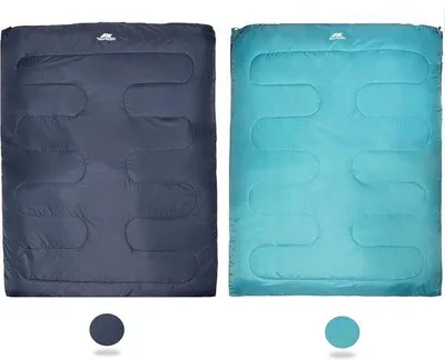Obrázok produktu pre Dvojitý spací vak do stanu na kempovanie – výlety do prírody, 180 cm x 140 cm