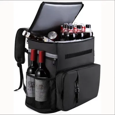 Produktbild von 40L isolierte Picknicktasche - Wasserfeste Lunchtasche für Outdoor-Aktivitäten - Mit Flaschenöffner