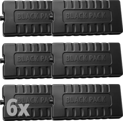 Produktbild von ToCi Black Pack Kühlakkus 220ml - Kühlakku Set mit 6 Stück - Schwarz