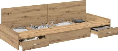 Zdjęcie produktu dla vidaXL Rama łóżka z wezgłowiem dąb Artisan 80 x 200 cm materiał drewnopochodny