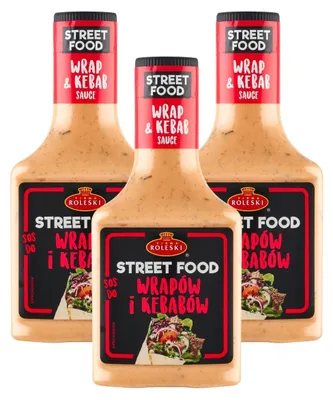 Produktbild von Roleski Kebab Sauce 3x 310g - für Döner und Wraps mit Chili und Knoblauch