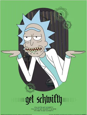 Produktbild von Rick And Morty - Poster "Classrickal Get Schwifty", Papier PM8486 (40 cm x 30 cm) (Grün/Blau/Grau)