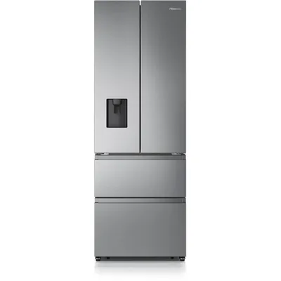 Produktbild von Hisense RF632N4WIE French Door Kühlkombination, 485 Liter, Super Freeze, Wasserspender, Edelstahl