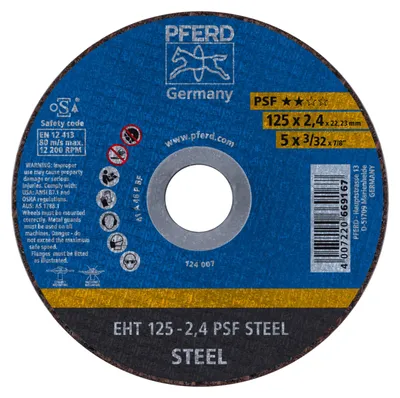 Immagine prodotto di PFERD TOOLS Disco da taglio EHT linea universale diritta PSF STEEL per acciaio