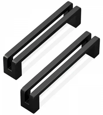 Produktbild von Schiebetürgriff – Möbelgriff – Zinklegierung – 10 Stück – 96 mm – Schwarz
