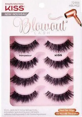 Obrázok produktu pre Kiss Pompadour pásik na riasy Multi x4 s lepidlom