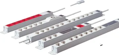 Produktbild von Rittal DK 7240.110, 2 m, Drinnen, Typ D, Aluminium, Grau, 3 AC-Ausgänge