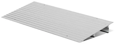 Produktbild von Faziango Türschwellenrampe, Rollstuhlrampe Aluminium mit verstellbarem Rampendesign & 360 kg Tragkraft, Bordsteinrampe rutschfest für Rollstuhl, Kinderwagen (5 cm Höhe)