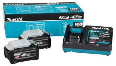 Produktbild von Makita 1916Y1-1 - Power Source-Kit für 40V Akku-Geräte| XGT| 2x Akku BL4040F 4.0AH &