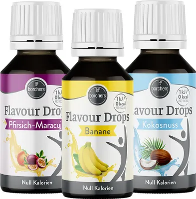 Produktbild von BORCHERS Flavour Drops Probierpaket "Karibik"