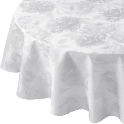 Produktbild von Curt Bauer Damast-Tischtuch oval Diana 3458 Farbe weiss Größe oval 160x220