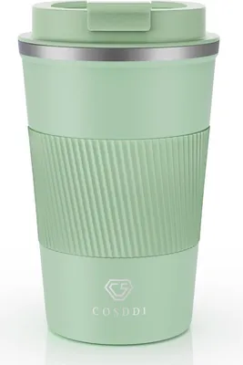 Image de CS COSDDI Mug de voyage isolé en acier inoxydable 380ml Mug de voyage sous vide