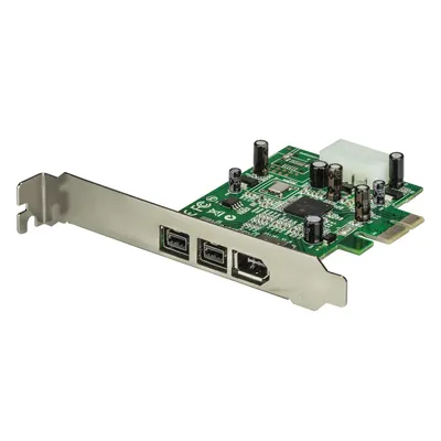 Image de StarTech.com Adaptateur de Carte PCI Express FireWire 3 ports 2b 1a 1394 - Carte PCIe FireWire 800 / 400 1394 FW