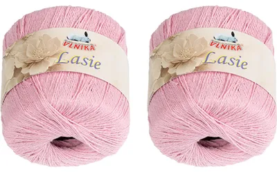 Produktbild von SET 2pcs - Garn LASIE - 50g / 150 m - Rosa