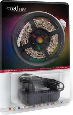 Immagine prodotto di Strühm 03036 SMD striscia LED 'LATE LED 5m 150 RGB BLISTER' dimmerabile, con telecomando, prodotto decorativo