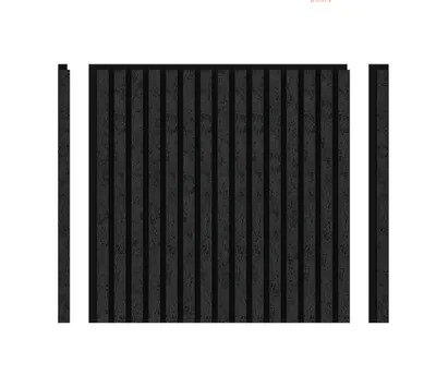 Produktbild von DECOHAUS - Akustikpaneel Matt-Schwarz 3 Seitig - 4 Stück à 600 x 600 x 21.5 mm