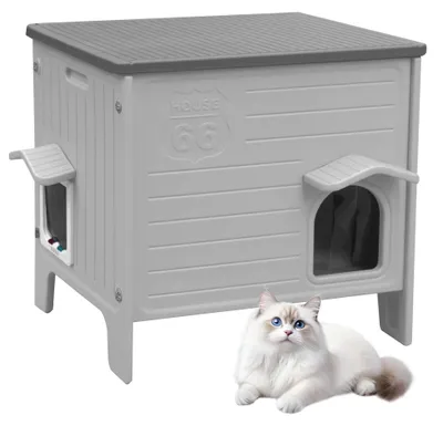 Produktbild von Wetterfestes Katzenhaus für Draußen mit Hochwertigem Design