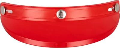 Image de Visière de casque 3 Bouton-pression Visière relevable Visage ouvert au vent 3/4 Pare-soleil rétro pour moto