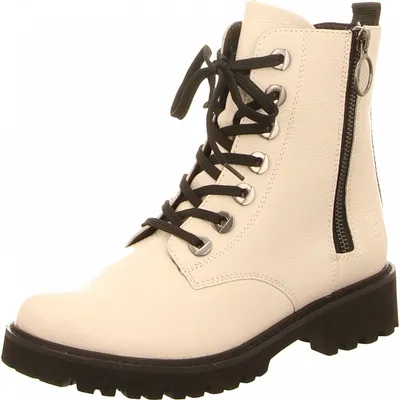 Image de Remonte Femme Botte à lacets blanc
