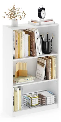 Productafbeelding van Furinno Jaya boekenkast met 3 verstelbare planken, wit