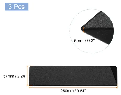 Produktbild von 3 Stš¹ck Messerschutz, 25 cm x 5,6 cm Universal Messerschutzhš¹lle Kunststoff Messerschutz Schutzhš¹lle Atmungsaktive Messerscheid fš¹r Kš¹chenmesser Obstmesser Schwarz