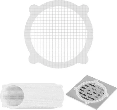 Produktbild von Haarvanger, 50 Stück, weiß, für Waschbecken, Badewanne, Küche, 10x10cm