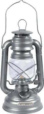 Produktbild von Redwood Paraffin-Hurricane-Laterne aus Metall – 25 cm – Silber