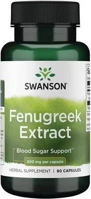 Image de Extrait de fenugrec 500 mg 90 gélules Swanson Health Products