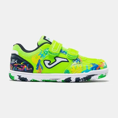 Productafbeelding van Joma Top Flex Jr kinder zaalvoetbalschoenen fluogroen