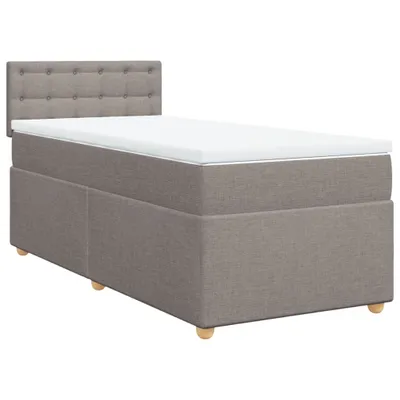Produktbild von vidaXL Boxspringbett mit Matratze Taupe 80x200 cm Stoff
