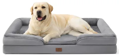 Produktbild von Orthopädisches Hundebett ergonomisches Hundesofa 114x81x18 cm Grau