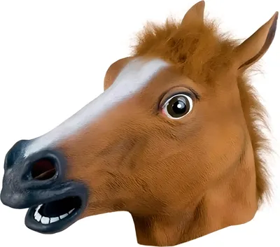 Produktbild von Koňská hlava Maska Kůň Maska Halloween Kůň Zvířecí hlava Kostým Hry Cosplay Dekorace Party Karneval Kostým Latex Muži Dámy pro Vánoce Retoo