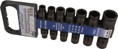 Imagen del producto de Nasadki De Impacto 1/2", 10-27Mm, Cortas, 13 Unidades, Ad-13Kw