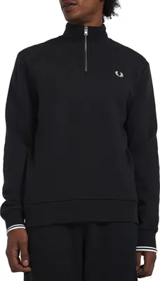 Immagine prodotto di Fred Perry - Felpa con mezza zip Czarny