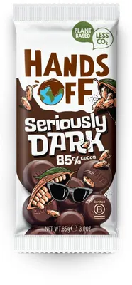 Zdjęcie produktu dla Hands Off Serious Dark Chocolate 85% Kakao, 85 g - Intensywna gorzka czekolada