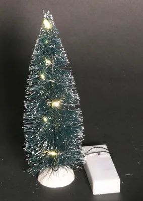 Produktbild von Künstliche Tanne Dekotanne 22cm mit LED Lichterkette warmweiß