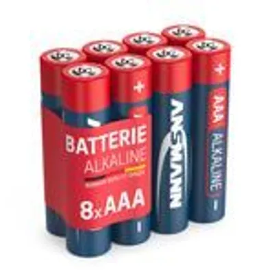 Produktbild von 8x ANSMANN Alkaline Batterie AAA Micro 1,5V – LR3 MN2400 (8 Stück)