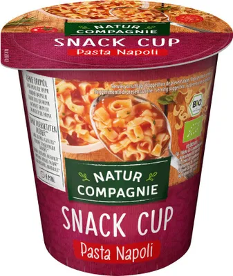 Zdjęcie produktu dla ZUPA W KUBKU Z MAKARONEM I SOSEM POMIDOROWYM NAPOLI BEZ DODATKU CUKRÓW59 g - NATUR COMPAGNIE
