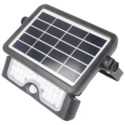 Produktbild von Velamp HAWK: LED-Projektor mit Solarladung 500 Lumen, ausrichtbar. Mit Bewegungsmelder