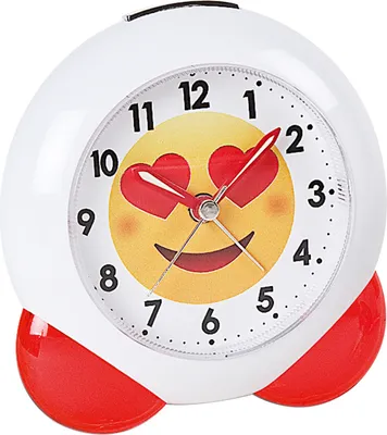 Produktbild von Atlanta 1918/1 Wecker Quarz analog für Kinder Kinderwecker weiß rot