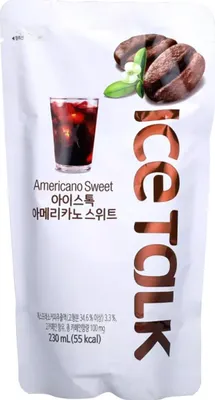 Zdjęcie produktu dla Ice Talk Americano Słodka kawa mrożona, przyjemnie słodka 230ml