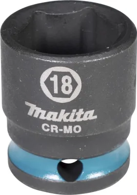Produktbild von Makita E-15992 Steckschlüssel 3/8" SW18 Impact Black kurz