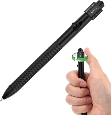 Productafbeelding van Fidget spinning bolt action balpen - Intrekbaar - Beslissingswiel - Compatibel met Pilot G2-vullingen - Cadeau - Zwart